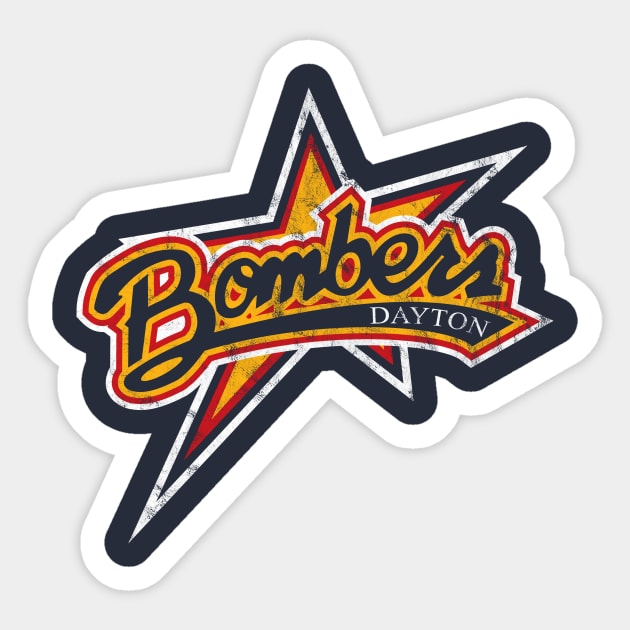 Dayton Bombers Logo Sticker by fatdesigner